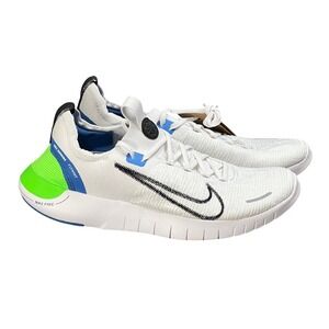 NEW Nike Free RN Flyknit Next Nature Men's 12 Running Shoes White/Grn FB1276-104